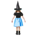 Blue-Black - Back - Bristol Novelty Childrens-Kids Moonlight Witch Costume