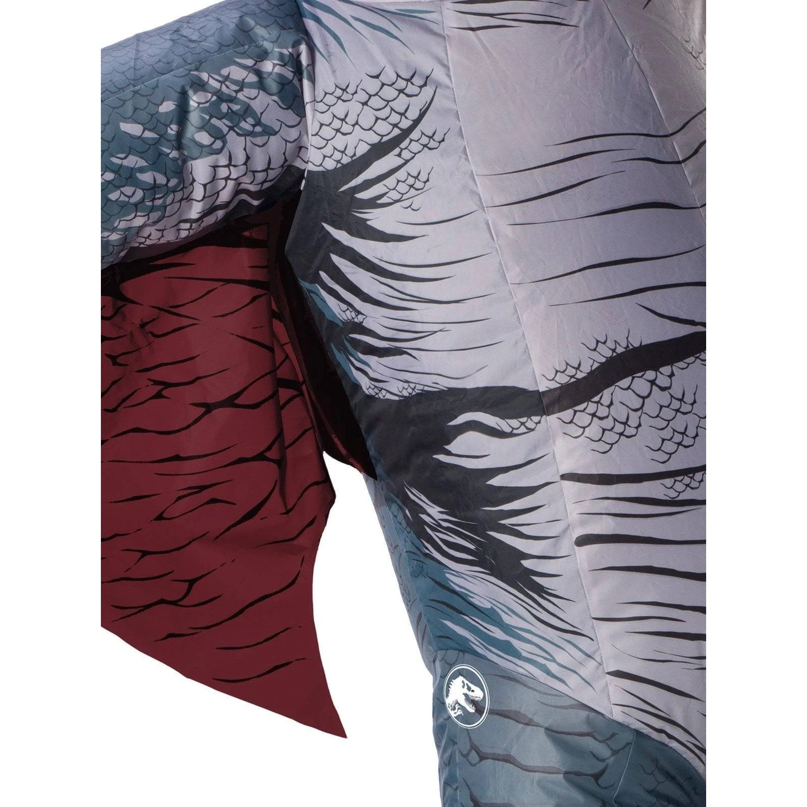 Grey - Side - Jurassic World Unisex Adult Pteranodon Inflatable Costume