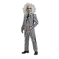White-Black - Front - Beetlejuice Mens Deluxe Costume