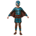 Brown-Blue - Front - How To Train Your Dragon Girls Deluxe Astrid Battlesuit Costume