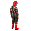 Red-Black-Gold - Back - Spider-Man Boys Deluxe Iron Spider Costume