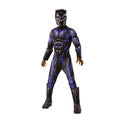 Black - Front - Black Panther Childrens-Kids Deluxe Battlesuit Costume