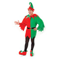Red-Green - Front - Bristol Novelty Unisex Adults Elf Helper Costume