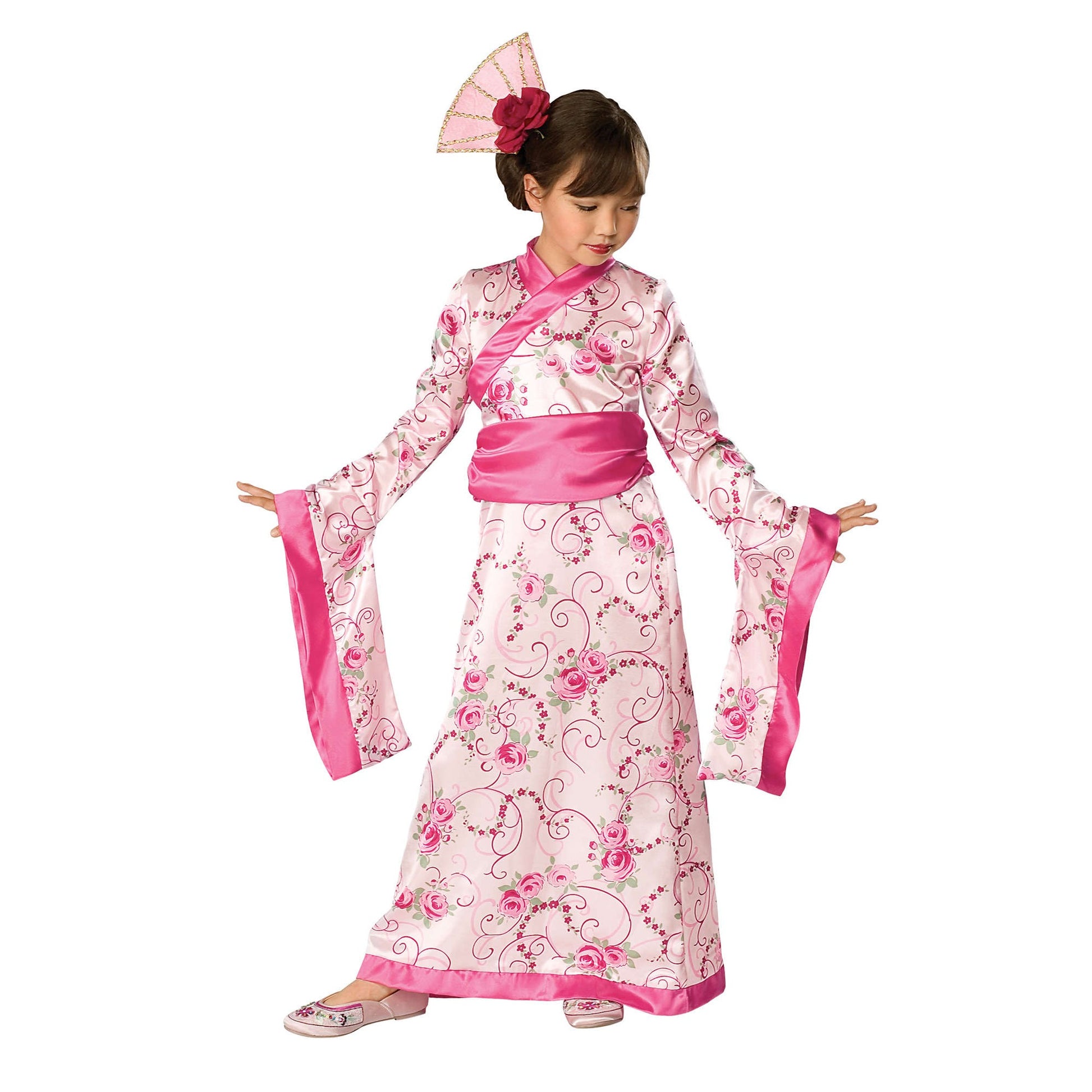 Pink - Front - Bristol Novelty Girls Asian Princess Costume