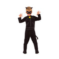 Black - Front - Miraculous Lady Bug Childrens-Kids Cat Noir Costume