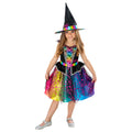 Multicoloured - Front - Barbie Girls Witch Costume Dress