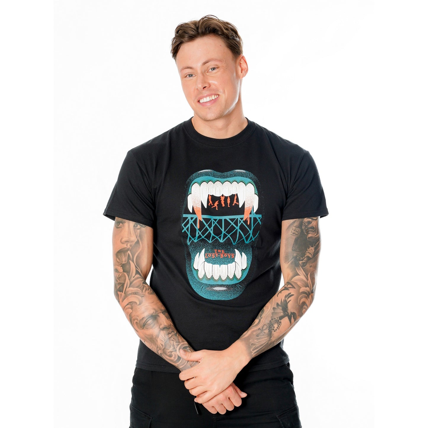 Black - Lifestyle - The Lost Boys Unisex Adult Hanging Vintage T-Shirt