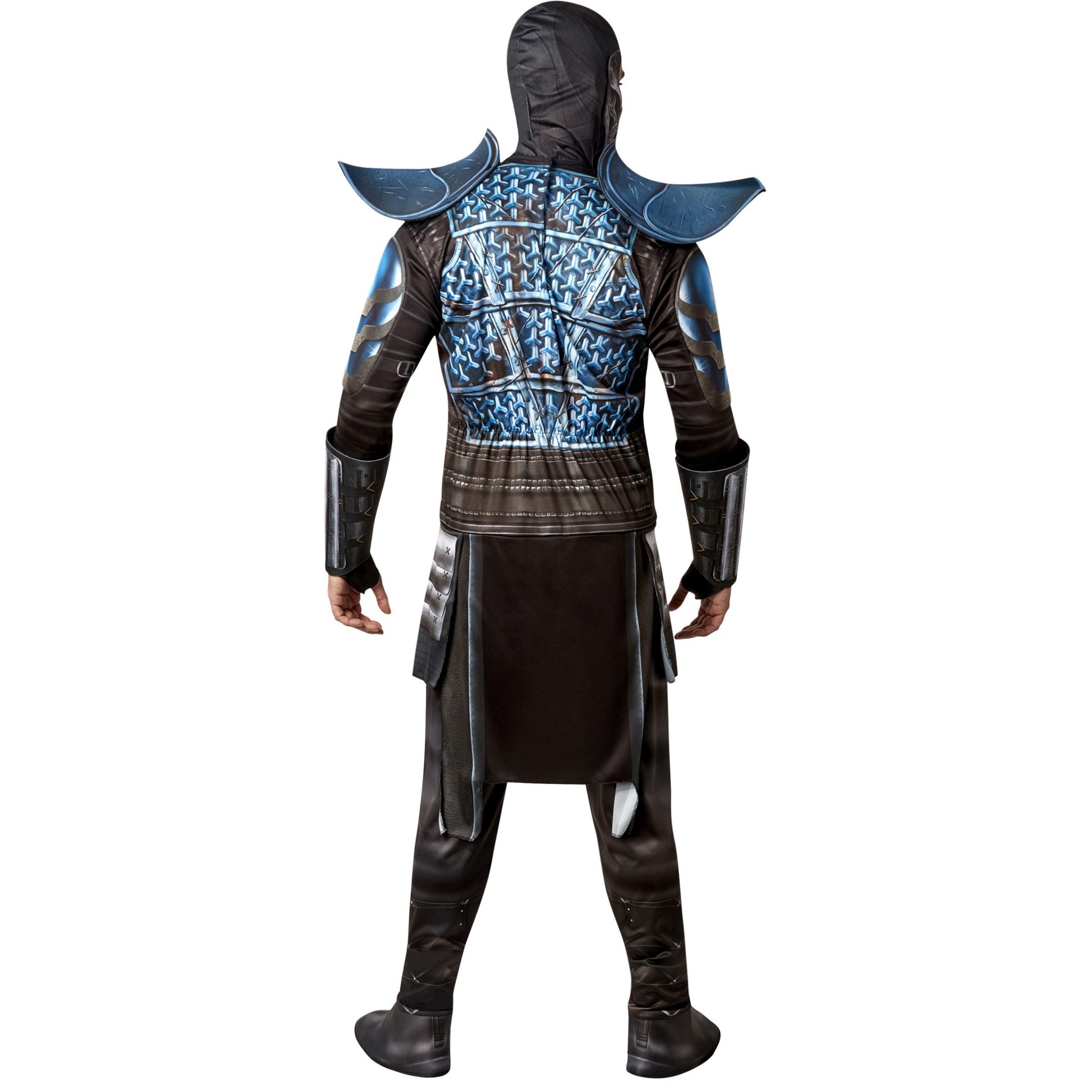 Black-Blue - Back - Mortal Kombat Unisex Adult Zero Costume