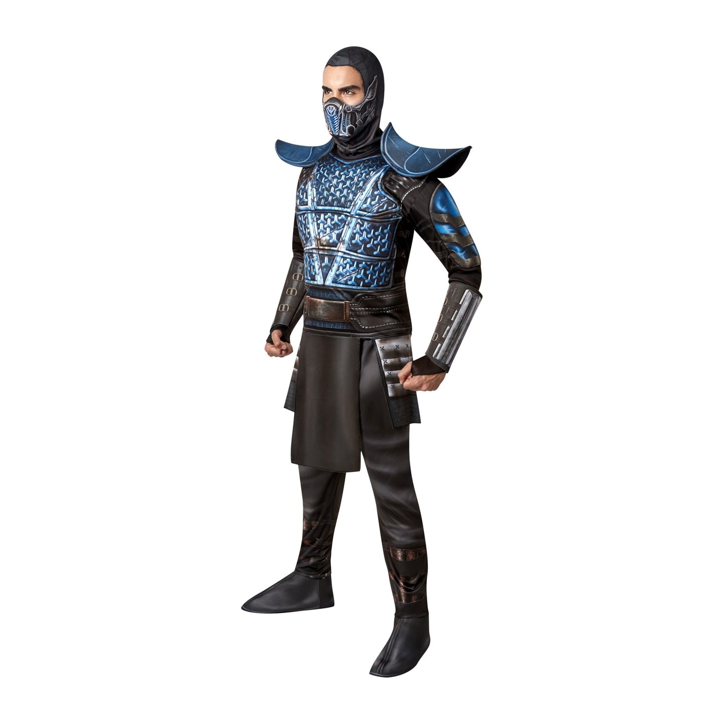 Black-Blue - Side - Mortal Kombat Unisex Adult Zero Costume