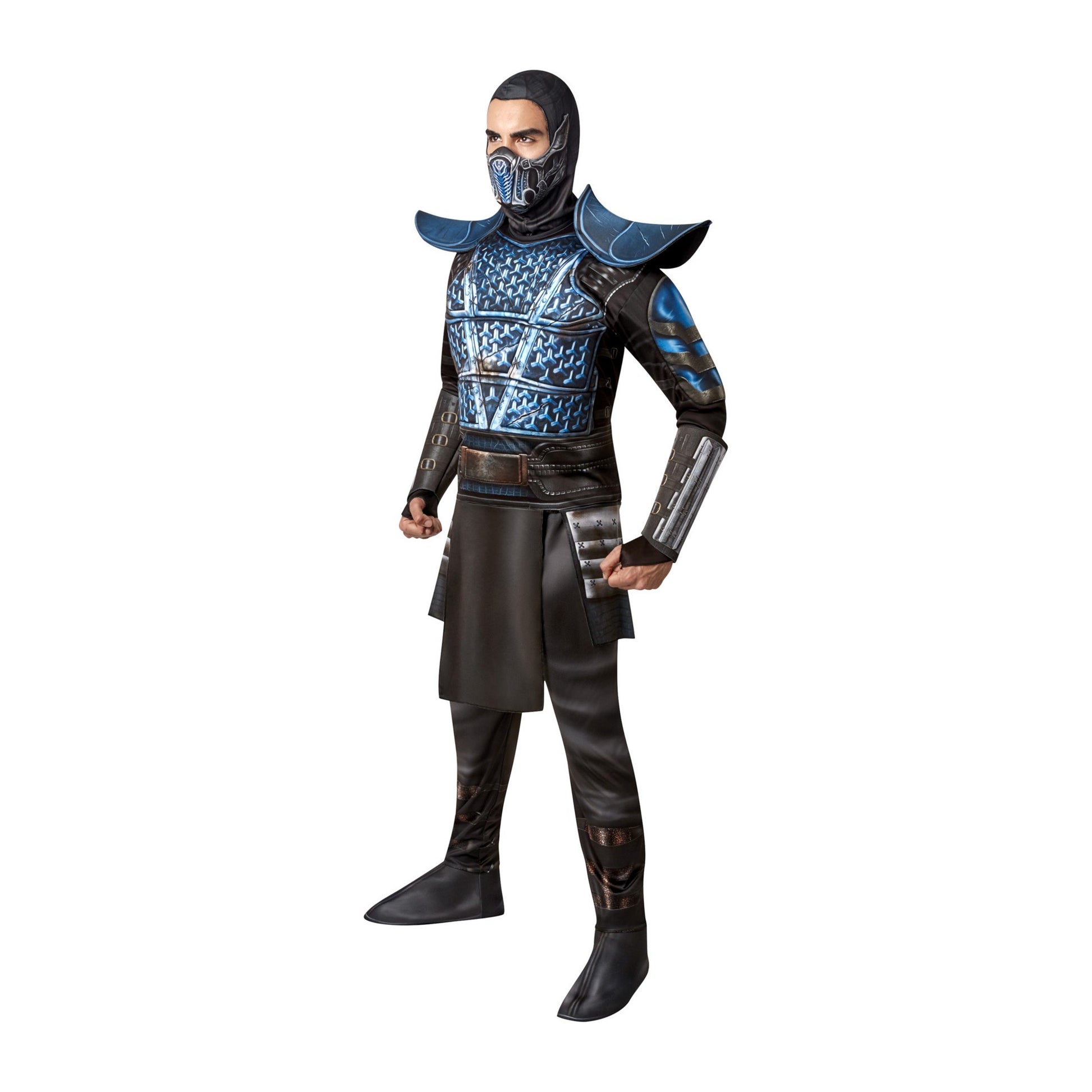 Black-Blue - Side - Mortal Kombat Unisex Adult Zero Costume
