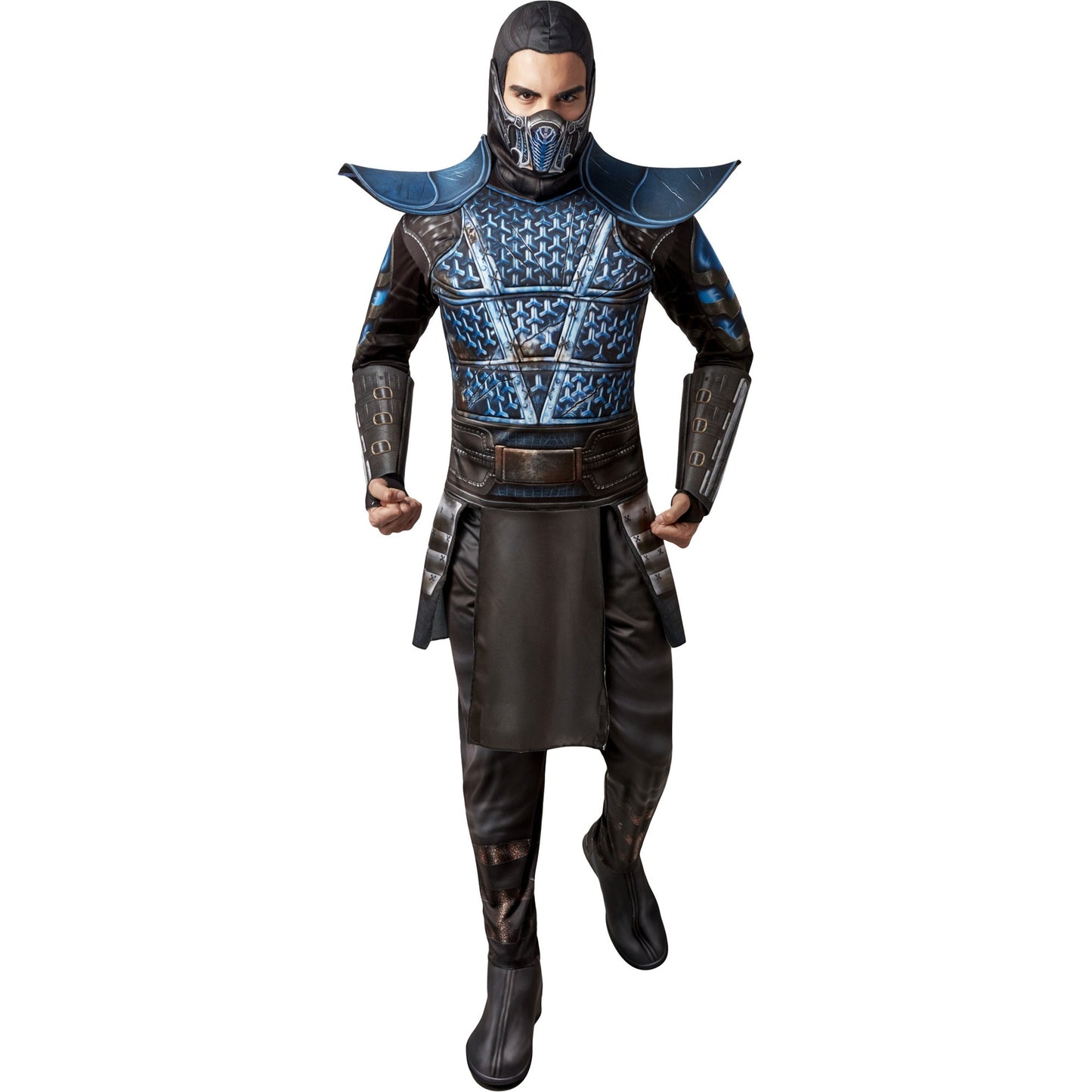 Black-Blue - Front - Mortal Kombat Unisex Adult Zero Costume
