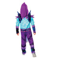 Blue-Purple-Green - Back - Masters Of The Universe Childrens-Kids Deluxe Skeletor Costume