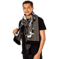 Grey-White-Black - Front - Harry Potter Dark Arts Snake Scarf