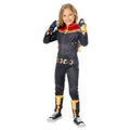 Navy Blue-Red-Gold - Side - Captain Marvel Childrens-Kids Costume