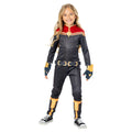 Navy Blue-Red-Gold - Front - Captain Marvel Childrens-Kids Costume