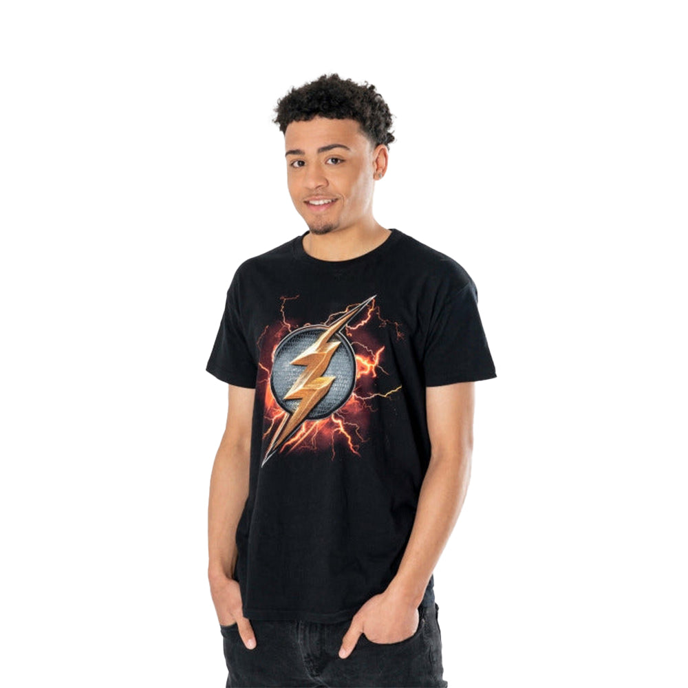 Black - Back - The Flash Unisex Adult Logo T-Shirt