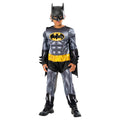 Grey-Black-Yellow - Front - Batman Childrens-Kids Refresh Metallic Costume