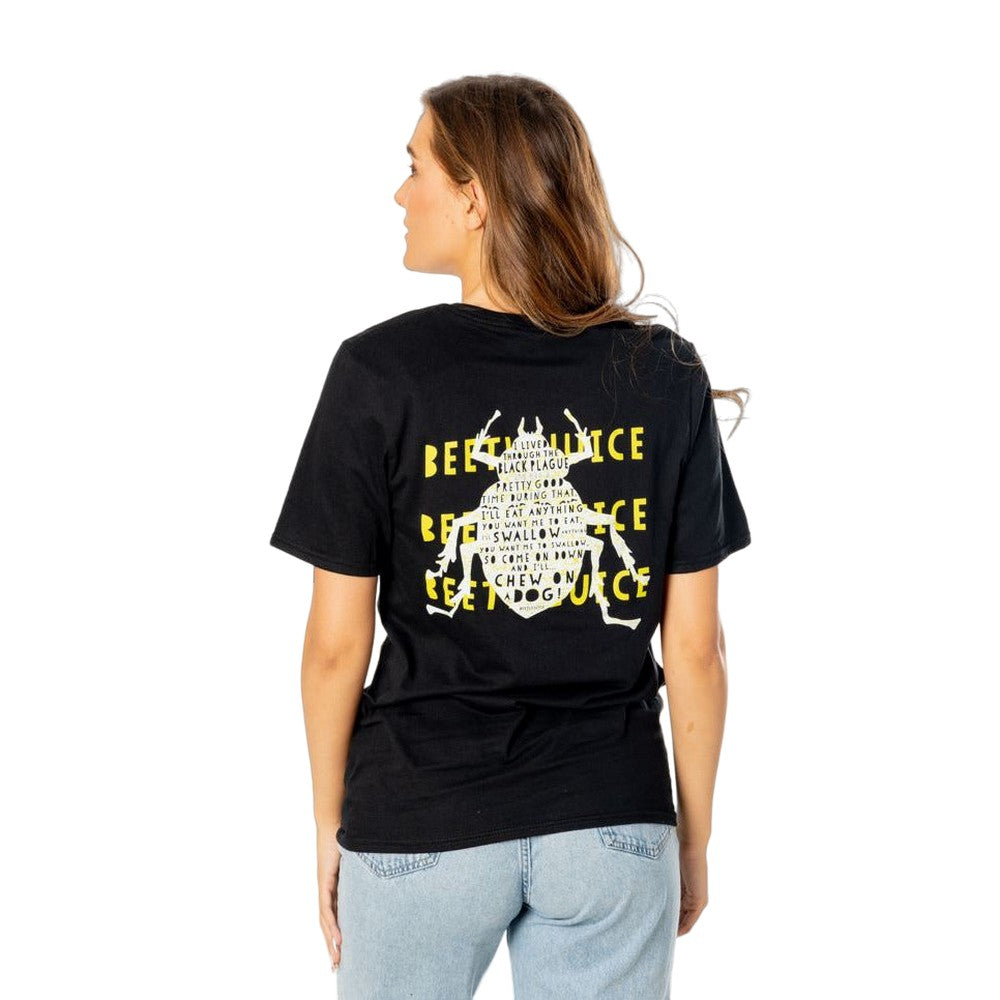 Black - Back - Beetlejuice Unisex Adult Strange & Unusual Back Print T-Shirt