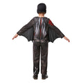Grey - Back - How To Train Your Dragon Childrens-Kids Deluxe Hiccup Battlesuit Bodysuit