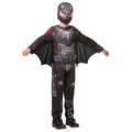Grey - Side - How To Train Your Dragon Childrens-Kids Deluxe Hiccup Battlesuit Bodysuit