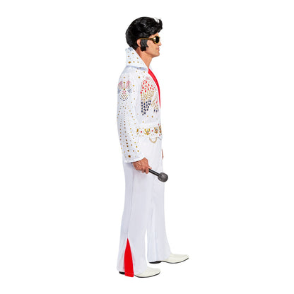 Red-White-Yellow - Side - Elvis Presley Mens Deluxe Eagle Costume