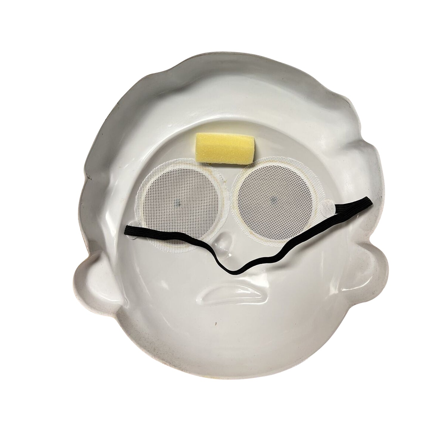 Cream-Brown-White - Back - Rick And Morty Vacuform Mask