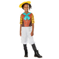 Brown-Yellow-White - Front - Dino Ranch Childrens-Kids Min Costume