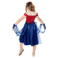 Blue-Red - Back - Captain Marvel Girls Dress