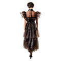 Black - Back - Wednesday Womens-Ladies Rave ´N Dance Wednesday Addams Costume Dress
