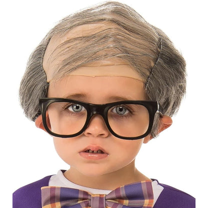 Purple-Beige - Side - Bristol Novelty Boys Little Old Man Costume