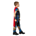 Blue-Black-Red - Side - Thor: Love And Thunder Childrens-Kids Deluxe Costume Top & Bottoms