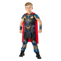 Blue-Black-Red - Front - Thor: Love And Thunder Childrens-Kids Deluxe Costume Top & Bottoms