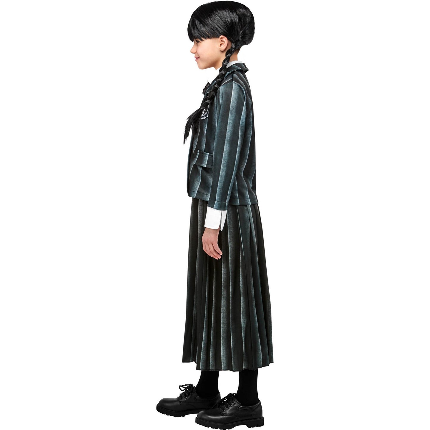Black-White - Side - Wednesday Girls School Uniform Costume