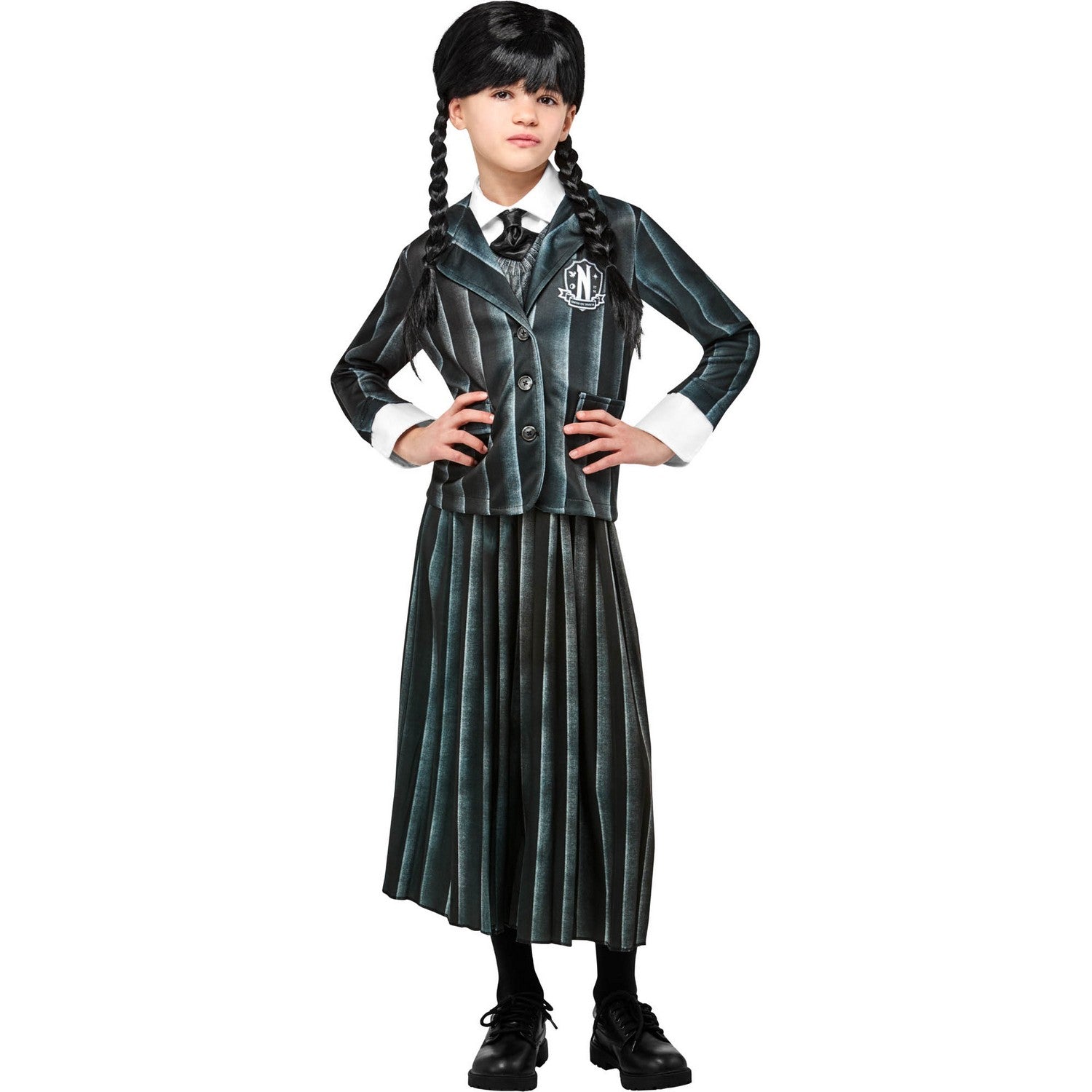 Black-White - Lifestyle - Wednesday Girls School Uniform Costume