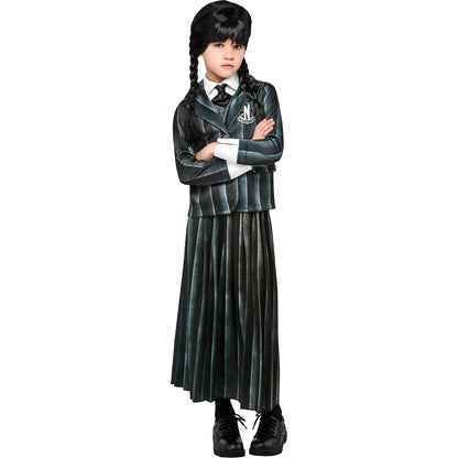 Black-White - Front - Wednesday Girls School Uniform Costume