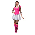 Pink-Black-White - Back - Monster High Womens-Ladies Draculaura Costume Set