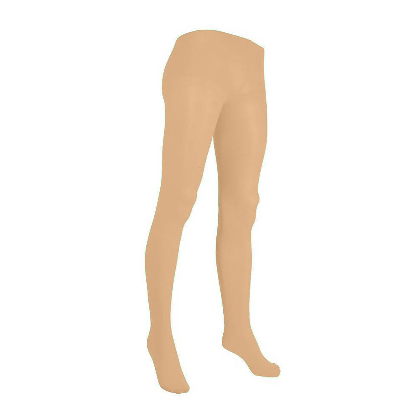 Tan - Front - Bristol Novelty Womens-Ladies Plain Tights