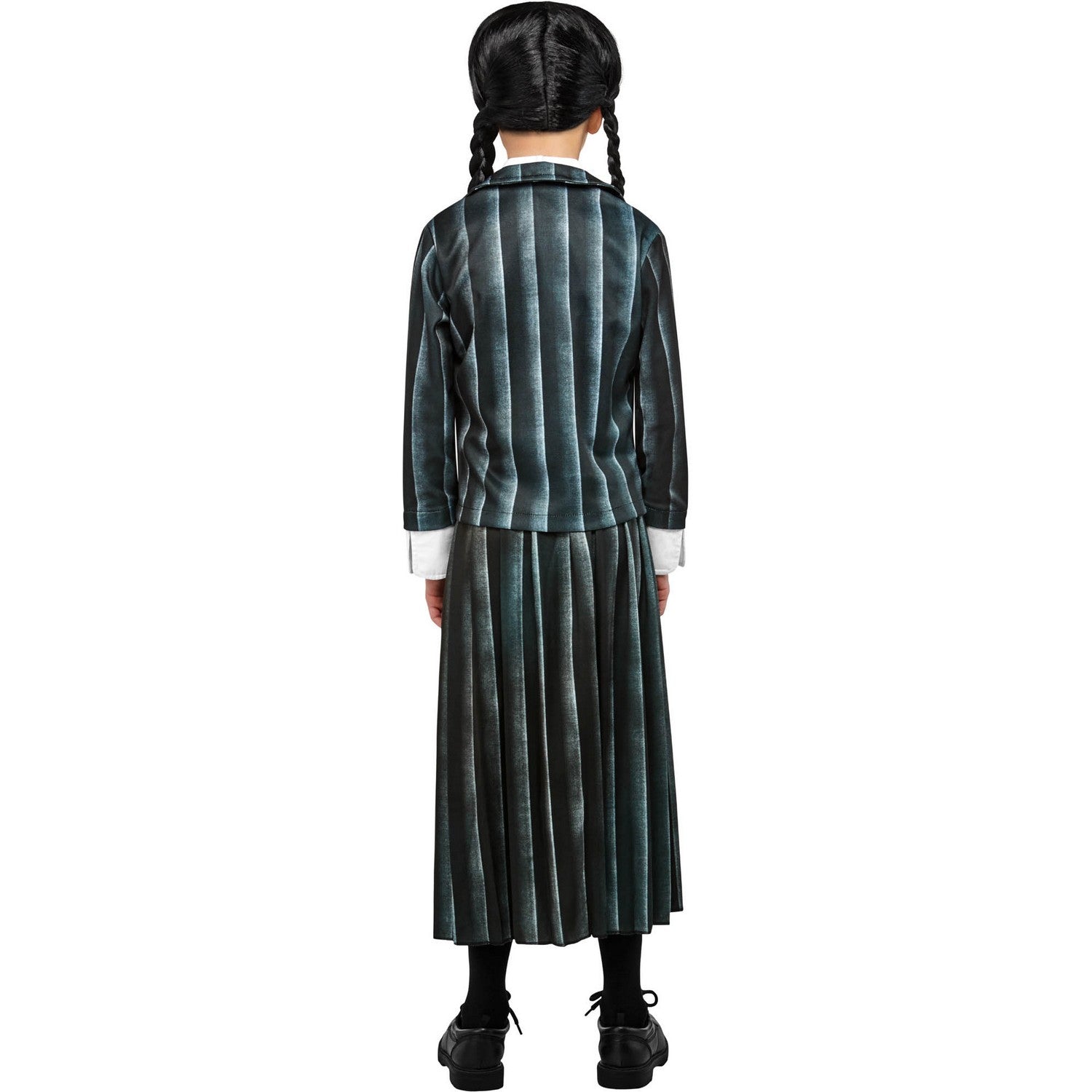 Black - Back - Wednesday Childrens-Kids Wig
