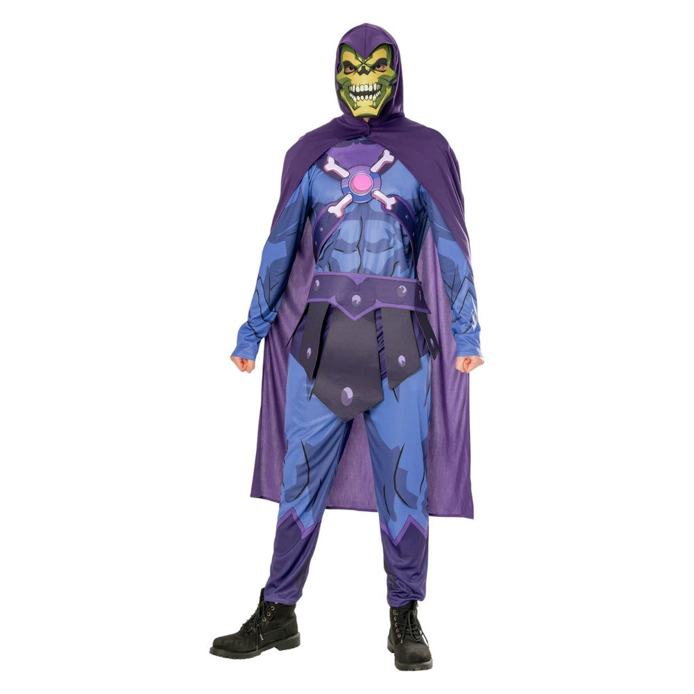 Purple-Blue-Black - Back - Masters Of The Universe: Revelation Unisex Adult Deluxe Skeletor Costume