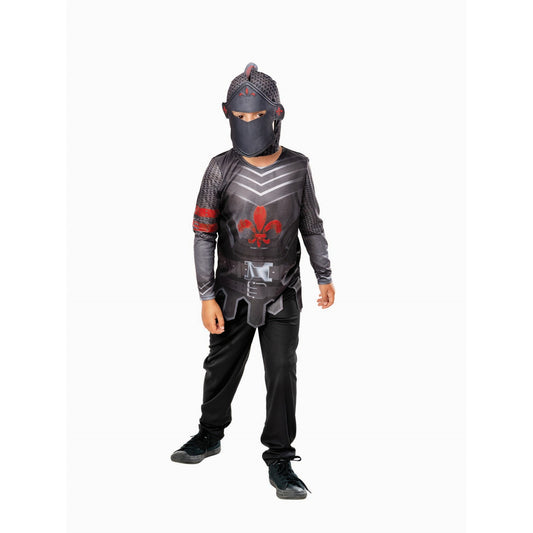 Black-Grey-Red - Front - Bristol Novelty Childrens-Kids Black Knight Costume Set