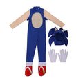 Blue-White - Front - Sonic The Hedgehog Toddler Costume