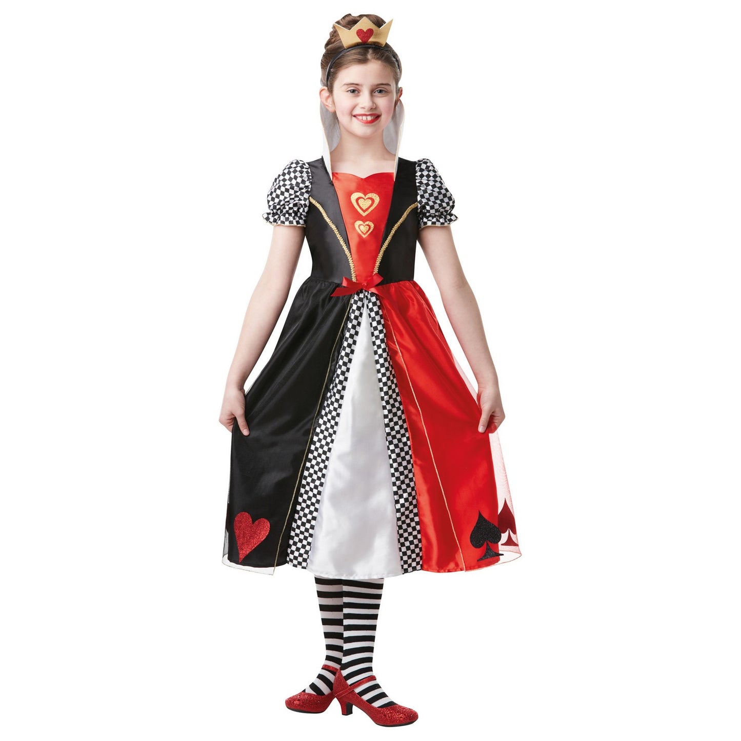Red-Black - Front - Bristol Novelty Childrens-Kids Queen Costume