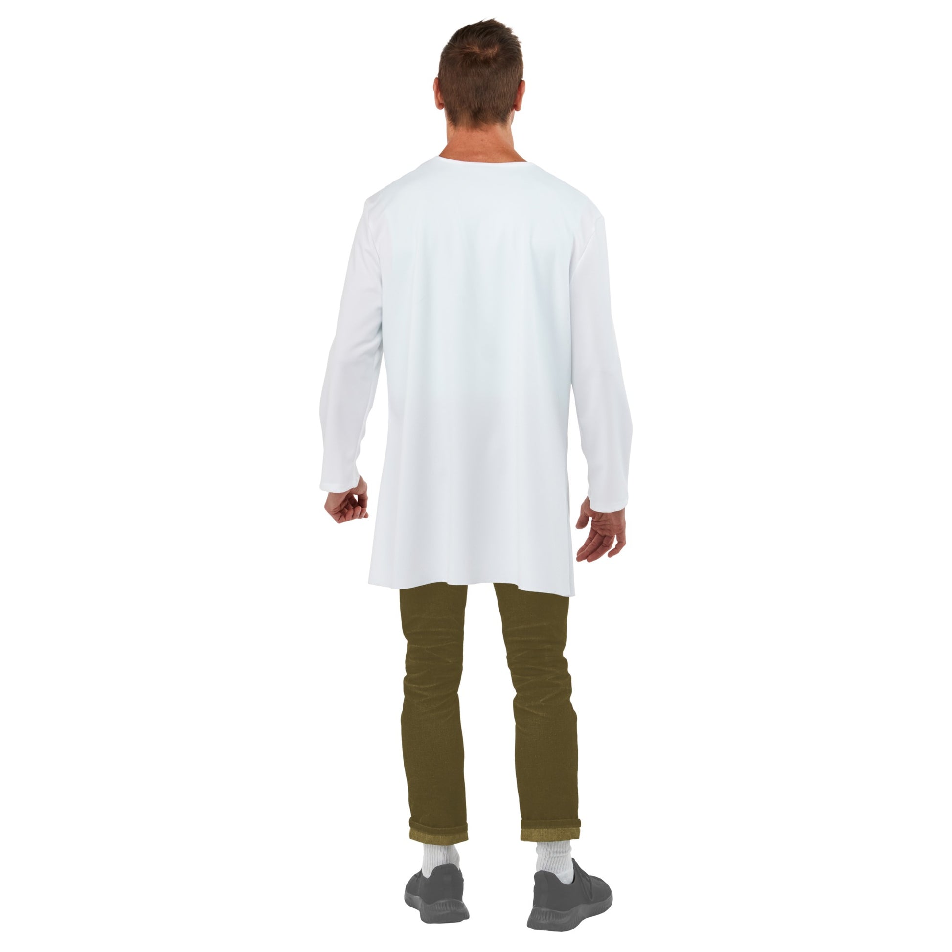 Blue-White - Back - Rick And Morty Unisex Adult Rick Costume Set
