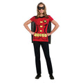 Red-Black-Yellow - Front - Batman Womens-Ladies Robin T-Shirt