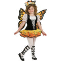 Yellow-Black-White - Front - Bristol Novelty Girls Monarch Butterfly Costume