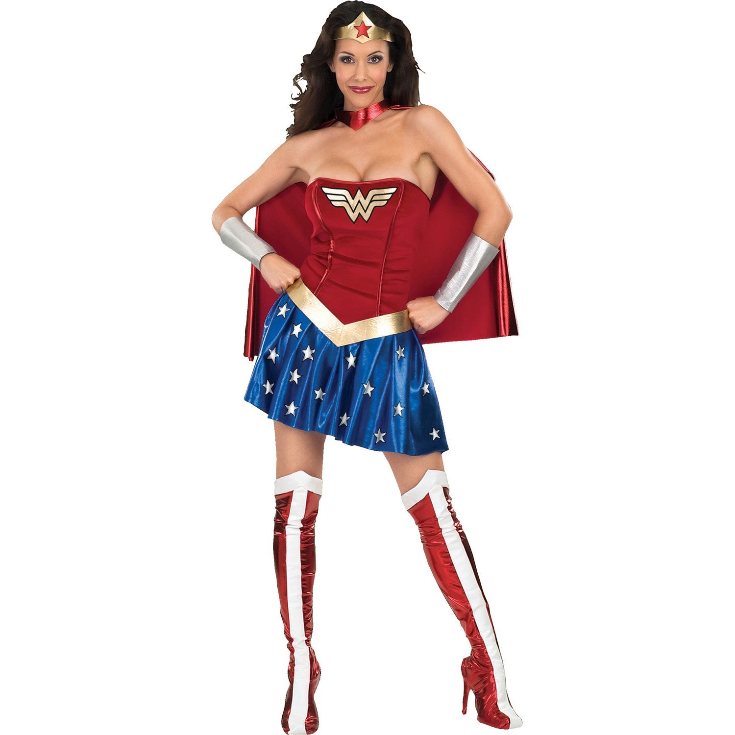 Red-Blue - Back - Wonder Woman Womens-Ladies Costume