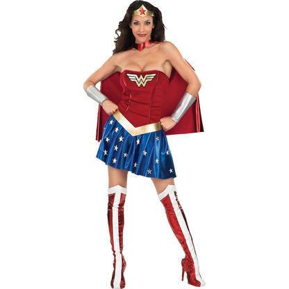 Red-Blue - Back - Wonder Woman Womens-Ladies Costume