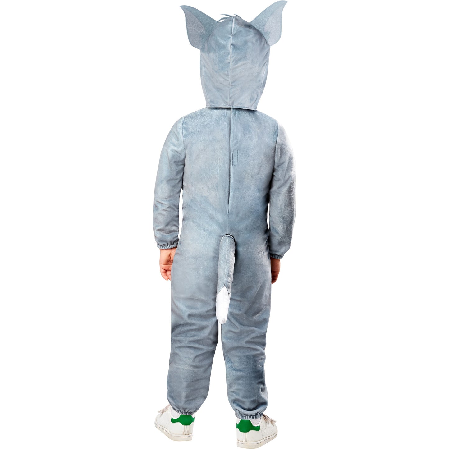 Grey-White-Black - Back - Tom And Jerry Childrens-Kids Tom Costume