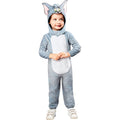 Grey-White-Black - Pack Shot - Tom And Jerry Childrens-Kids Tom Costume