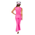 Pink-Silver-White - Back - Barbie Womens-Ladies Cowgirl Costume Set